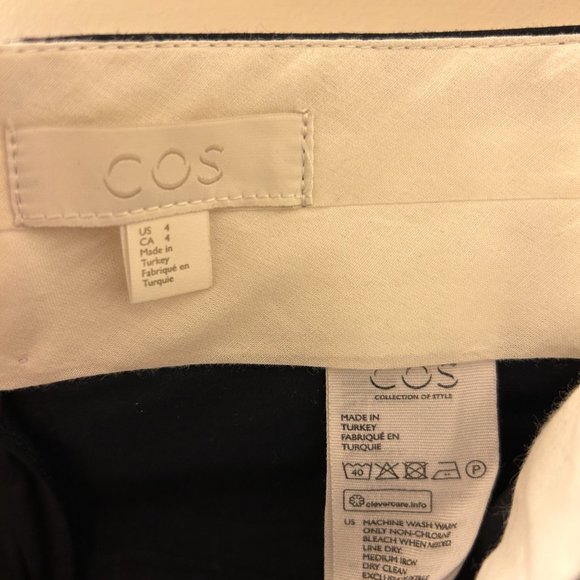 COS Slim-Fit Trousers Size 4 - Picture 3 of 3